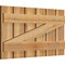 Ekena Millwork Spaced Board-n-Batten Shutters w/Z-Bar, Rough Sawn Western Red Cedar, 34 3/4W x 19H, PR RBS06Z35X019RWR - alternate 2